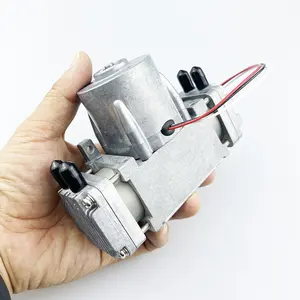 Pompa vakum piston tanpa minyak paduan aluminium, pompa pengisap aliran besar tekanan tinggi 0.7Mpa 80LPM presisi tinggi DC24V