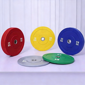 Pièces <span class=keywords><strong>d</strong></span>'haltères en fonte avec revêtement en caoutchouc élastique, design à grand trou pour les exercices de musculation à domicile pour femmes - Product Image 1