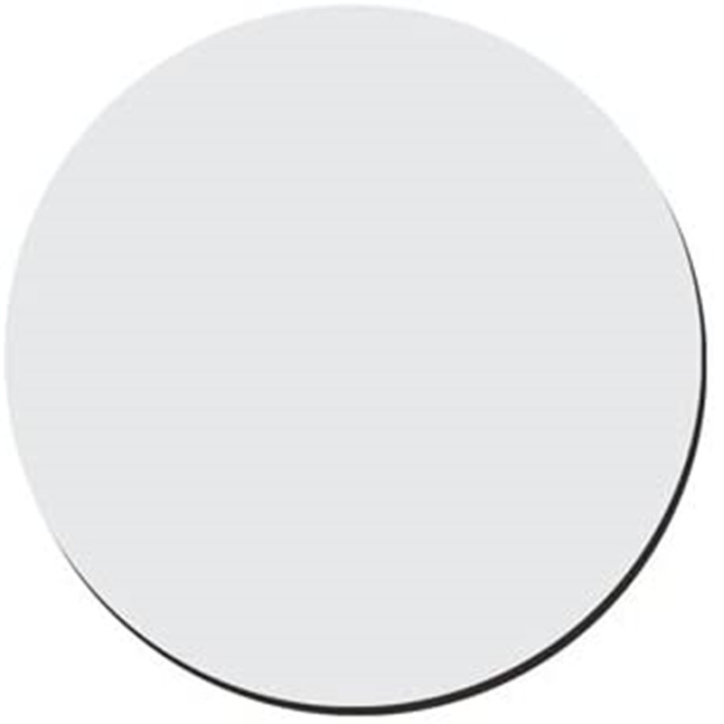 Удобный круглый простой белый коврик для мыши с индивидуальным рисунком, 2023, 20 см, коврик для мыши с сублимационной печатью