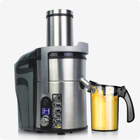 Baiwin Automatische Commerciële Elektrische Sapcentrifuge 5-Snelheden Groente- en Fruitsap Extractor voor Sapzaak Restaurant
