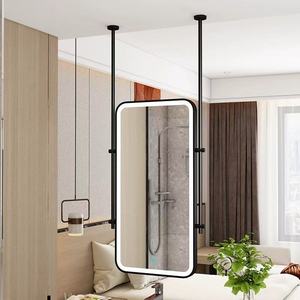 Miroir <span class=keywords><strong>de</strong></span> <span class=keywords><strong>salle</strong></span> <span class=keywords><strong>de</strong></span> <span class=keywords><strong>bain</strong></span> d'hôtel à cadre métallique avec capteur <span class=keywords><strong>de</strong></span> luminosité et gradation progressive, qualité hôtelière - Product Image 4