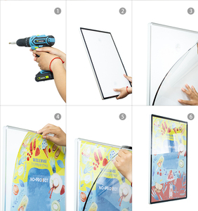 Hiện đại <span class=keywords><strong>A4</strong></span> A3 A2 A1 nhựa từ khung ảnh cho quảng cáo bảng - Product Image 5