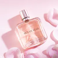 Perfume con aroma de rosa ámbar para mujer, perfume popular de marcas de perfume con relleno, 50ml
