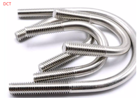 Boulons en U authentiques en acier inoxydable 304, vis en forme de U, colliers de serrage en U pour tuyaux, colliers de serrage, M6 M8 M10 M12 M16