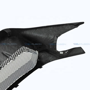 Parrilla Delantera de Fibra de Carbono Estilo JS para Honda Civic Type R FK8 2017-2020, Piezas de Auto - Product Image 5