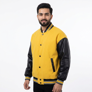 Fabricant de vestes universitaires sur mesure, commande en gros, veste de baseball unisexe, tissu chaud et résistant, prix de gros avantageux - Product Image 1