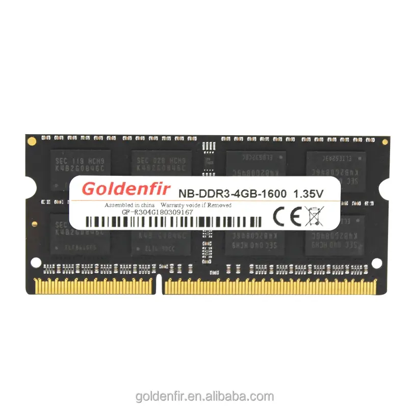 Goldenfir DDR3 NB 8GB 1333/1600MHz velocidade de transferência rápida Ram de desempenho estável adequado para notebooks