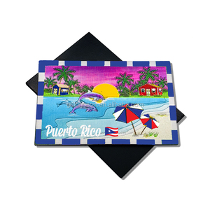 Aimants en métal pour réfrigérateur de la Martinique, aimants imprimés souvenirs de la Martinique pour boutiques de souvenirs - Product Image 6