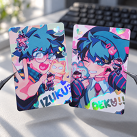 Impression de cartes personnalisées, cartes à collectionner d'anime avec feuille holographique, cartes photo laminées mat double face