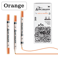 Offre Spéciale prix usine double pointe dessin Art marqueur stylo pour enfants papeterie cadeau 12 pièces ensemble de couleur unique