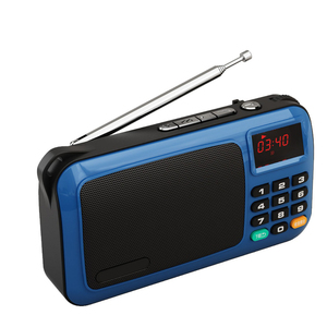 Radio FM Portátil de 1500 mAh, Reproductor de Música MP3, Amplificador de Voz, Batería Recargable, Tarjeta TF, Unidad Flash USB, Linterna - Product Image 4