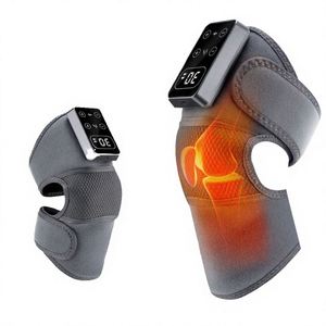 Electric <b>Wireless</b> USB Rechargeable Knee Massager <b>Heating</b> Touch Panel 3000mAh Battery Compression Sleeve Timing <b>Control</b> - Product Image 2