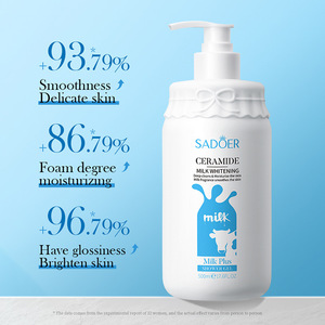 Gel douche au lait de chèvre, soin hydratant et lissant, fabriqué par l'usine OEM. - Product Image 2