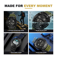 Montre sport pour homme SKMEI 2636, prix de gros, affichage numérique double heure, étanche 50 m, montre électronique multifonction