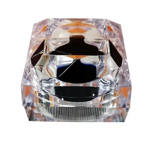 Unique Prismatic Design Luxury Crystal Acrylic Jewelry Box Clear Ring Gift Box