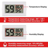 Termómetro Digital LCD con Sonda Externa para Refrigerador, Congelador, Acuario