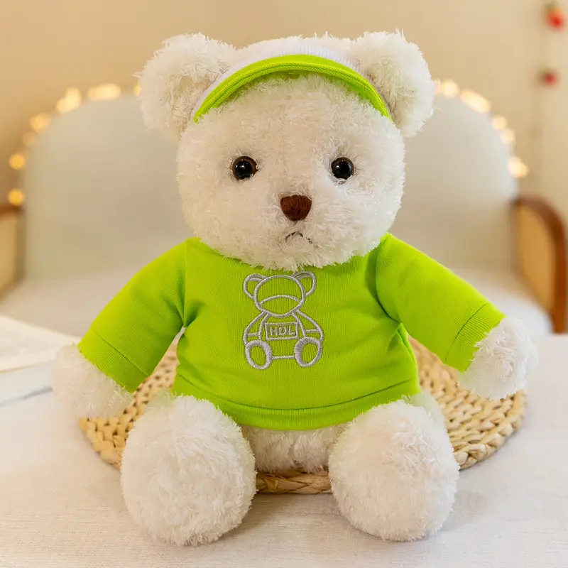 Wholesale Custom Stuffed Animals Company Souvenir Promotional Gifts Kids Toys Soft Plush Teddy Bear with T-shirt