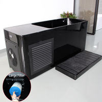 Bañera acrílica de inmersión en frío todo en uno, cubierta aislada, Sauna escalonada, 500L, filtro grande de ozono de agua, WiFi, Control inteligente, Enfriador de baño de hielo