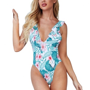 Traje de Baño de Una Pieza Personalizado al por Mayor, Bikini Triangular con Estampado Floral, Bikinis Sexys en Venta - Outpace Swimwear Guangzhou - Product Image 2