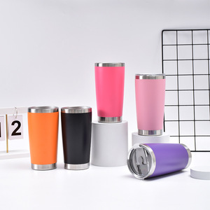 Wholesale 20oz Silver Double Wall Vacuum Insulated 304 Stainless Steel BPA Free Straight Tumbler <b>with</b> <b>Straw</b> and Lid - Product Image 2