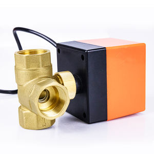 TMOK AC 220V 110V 24V DC48V 24V 12V Trois fils Deux commandes Vanne à boisseau sphérique motorisée électrique en laiton à 3 voies avec actionneur - Product Image 2