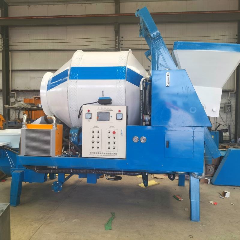 Small Mini Concrete Mixer with Pump for Narrow Access Construction ...