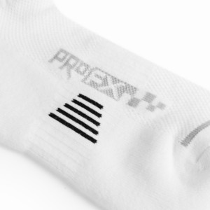 Chaussettes de running FOX blanches respirantes en tricot pour adultes, fines, motif lettres, impression jacquard, idéales pour l'été - Product Image 5