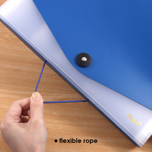 Cartella Portadocumenti Espandibile in PP Ecologico, <span class=keywords><strong>Formato</strong></span> <span class=keywords><strong>A4</strong></span>, 13 Scomparti, Colore Solido, con Etichette Adesive Colorate per Scuola e Ufficio - Product Image 3