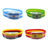 Bracelets LED de fête ABS+Silicone, couleurs RGB changeantes, styles allemand, argentin, espagnol, brésilien, pour femmes et hommes, Halloween, remise de diplôme, Pâques