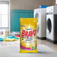 Détergent en poudre en vrac BRAVO 15KG, écologique, haute qualité, parfum citron, blanchissant, super nettoyant, efficace pour le lavage en machine des vêtements