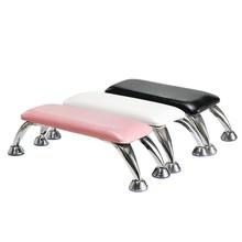 Cojín de Mano Profesional Personalizado con Logotipo, de Cuero PU Suave, para Salón de Uñas, Rectangular Grande, con Marco de Gel de PVC, Portátil - Product Image 5