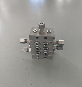 OEM DSV ilerici yağlama gres dağıtıcı çift manifoldu lob cihazı bölücü vana madeni distribütörü enjektör blok güç - Product Image 4