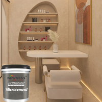 Kit de microciment de style moderne revêtement liquide peinture micro ciment pour sol et mur au prix de gros