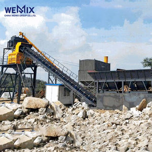 MHZS120 Concrete Batching Plant <b>Foundation</b> Free Concrete Batching plant <b>Foundation</b>-free Belt Feeding Ready Mix Concrete Plant - Product Image 2