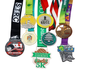 Medallas de Aleación Chapadas en Oro de Calidad Premium Personalizadas con Impresión por Troquelado y Cintas para Competiciones Deportivas - Product Image 6