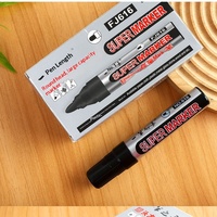 Marqueur surligneur audacieux avec encre permanente à base d'huile rechargeable grande capacité, résistant à l'eau et à la décoloration, lot de 6