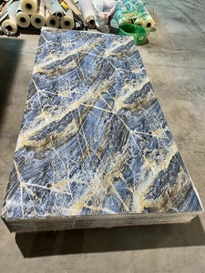 Nhựa PVC UV Bảng điều chỉnh tùy chỉnh PVC tấm đá cẩm thạch dập nổi/cao bóng UV Bảng trang trí nội thất cho tường - Product Image 2