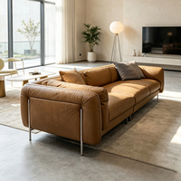 Ensemble de canapés sectionnels en cuir véritable de style italien de luxe, meubles de salon inclinables, canapé de détente, maison, hôtel, personnalisable