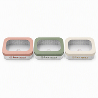 Boîte cadeau en papier rigide elliptique haut de gamme, personnalisée, imperméable, avec fenêtre en PVC et coins arrondis pour l'emballage des sushis