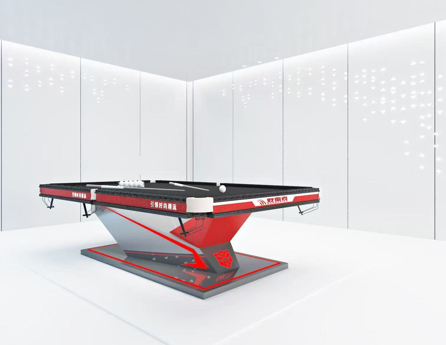 2026 Fashion Color-Changing Light-Up Pool Table Features controllable lighting colors Suitable for both home and commercial use