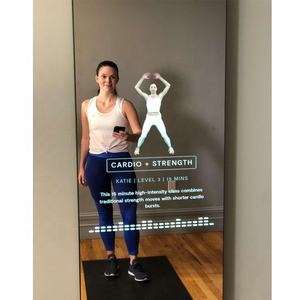 Moniteur intelligent de <span class=keywords><strong>Fitness</strong></span> sans cadre Android, grand écran tactile, Wifi bidirectionnel, Led, pour salle de bains, pouces - Product Image 4