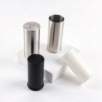 Ensemble de pots à épices portables en acier inoxydable pour cuisine, camping et extérieur, avec salière et pot à sucre