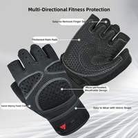 Gants de musculation antidérapants avec support pour les poignets pour l'entraînement