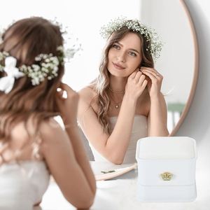 Mini Storage Boxes & Bins Ring <b>Box</b> for Wedding Engagement Jewelry Boxes Packaging Display Ring Case Storage Holder - Product Image 5