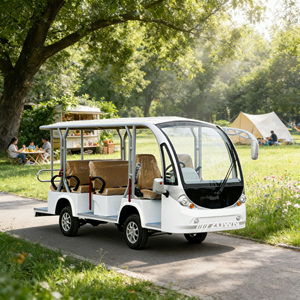 Bus touristique solaire électrique 12 places à succès – Économie d'énergie pour les attractions extérieures - Product Image 1