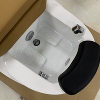 Fauteuil de pédicure en cuir synthétique moderne de luxe pour salon de manucure professionnel, hôtel, salle de sport et salle de bain
