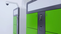 Armoire de remplacement de batteries 5 ou 10 portes pour vélos électriques et trottinettes, station de recharge IP54 avec suppression d'incendie