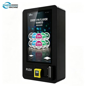 Distributeur automatique mural compact avec vérification d'âge, acceptant QR code, carte de crédit et espèces pour la vente de sachets de nicotine - Product Image 1