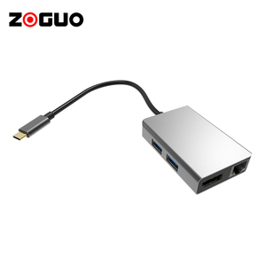 Nhà Máy Bán Hàng Trực Tiếp USB 3.0 Tương Thích 30Hz Multiport Hub Cho Máy Tính Xách Tay Máy Tính Bảng Âm Thanh Chuyển Đổi 4K <span class=keywords><strong>HDMI</strong></span> Đa Chức Năng Loại C Hub - Product Image 5