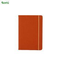 Carnet de notes exécutif A5 à couverture rigide en cuir avec sangle, écologique, 100 feuilles, papier quadrillé imprimé, personnalisable, idéal comme cadeau